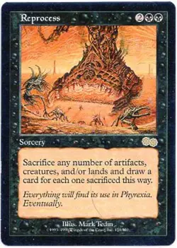 REPROCESS X1 MAGIC MTG URZA'S SAGA LIGHT PLAY (LP) 1998 - Image 1