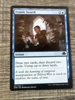 Frantic Search 1x MtG Dominaria Remastered SP/NM - Image 1