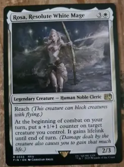 Rosa, Resolute White Mage Magic The Gathering Final Fantasy R 0555 - Image 1