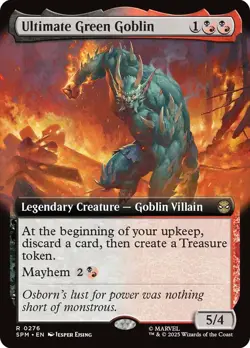 MTG Ultimate Green Goblin Extended Art - Marvel's Spider-Man #276 - Image 1