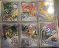 Pokemon First Partner Promo 30th Gen 1&4 6CARD 037 038 039 040 041 042+stickers - Image 1