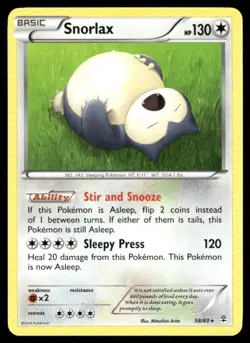 Pokemon Tcg Snorlax #58 Pokemon Generations LP - Image 1