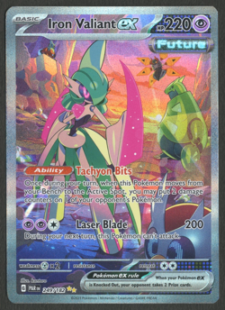 Pokemon TCG: Iron Valiant ex 249/182 Paradox Rift Special Illustration Rare - Image 1