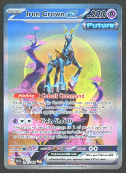 Pokemon TCG: Iron Crown ex 206/162 Temporal Forces Special Illustration Rare - Image 1