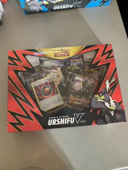 Pokemon Single Strike RED Urshifu V Factory Sealed Box - Image 1