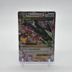 Pokemon M Rayquaza EX 76/108 Roaring Skies Ultra Rare Full Art Holo Mega NM - Image 1