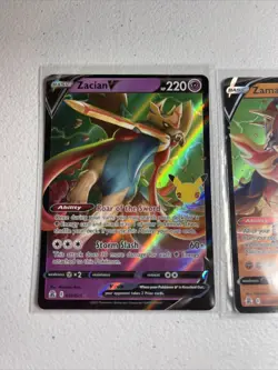 Pokemon - Sword & Shield Celebrations - Zacian V 16/25 Zamazenta V 18/25 (173) - Image 1