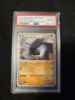 Donphan #19 PSA 10 Pokemon Japanese 25th Anniversary Promo *US Seller* - Image 1