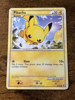 Pikachu Common Regular Undaunted 61/90 Pokemon TCG - Image 1