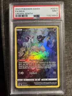 2023 POKEMON SWORD AND SHIELD CROWN ZENITH GG10 FULL ART/MEW - Image 1