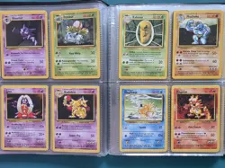 Part Complete Pokemon Non Holo Base Set In Original Binder WOTC 1999 11 Rare - Image 4