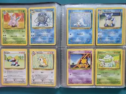 Part Complete Pokemon Non Holo Base Set In Original Binder WOTC 1999 11 Rare - Image 5