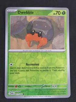 Dwebble 011/182 Common Destined Rivals Pokemon Reverse Holo NM - Image 1