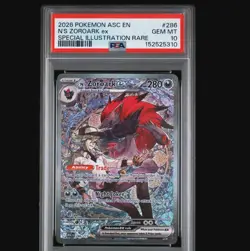 2026 POKEMON ASCENDED HEROES #286 N’S ZOROARK EX SIR PSA 10 GEM MINT - Image 1
