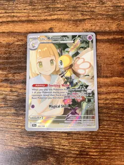 Pokemon TCG Lillies Ribombee Journey Together Illustration 164/159 NM Condition - Image 1