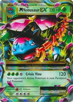 Mega-Venusaur-EX - 2/108 - Holo Rare EX PL/MP, English Pokemon Evolutions - Image 1