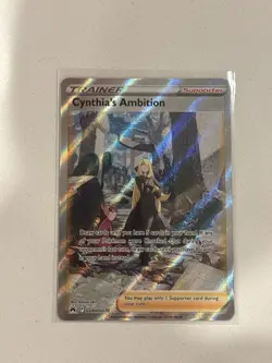 Cynthia's Ambition GG60/GG70 Crown Zenith: Galarian Gallery Holo Trainer Pokemon - Image 1