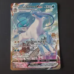 Pokemon TCG Chilling Reign 203/198 Ice Rider Calyrex VMAX Secret Rare Raw - Image 1