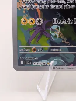 Pokemon TCG: Eelektrik IR 114/086 Sv Black Bolt English - Image 3