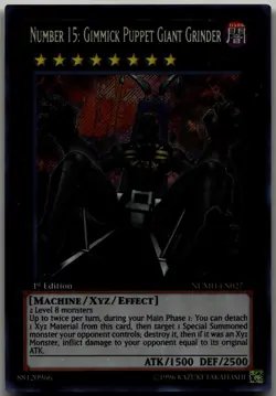 Number 15: Gimmick Puppet Giant Grinder Secret Rare Number Hunters NUMH-EN027 LP - Image 1