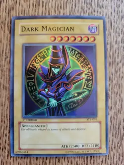 Dark Magician 1st Edition - Super Rare - Yugioh Card Holographic Card VLP - Image 1