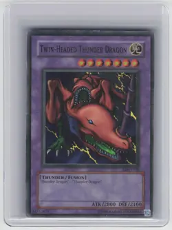 Twin-Headed Thunder Dragon - MRD-120 - Yugioh TCG - Super Rare - Unlimited - HP - Image 1