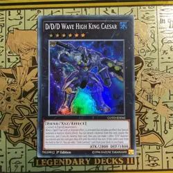 Yu-Gi-Oh! TCG D/D/D Wave High King Caesar Super Rare 1st Edition COTD-EN042 - Image 1