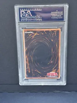 Konami Yu-Gi-Oh! Blue-Eyes White Dragon LOB-001 1st Edition PSA 9 Ultra Rare AE - Image 2