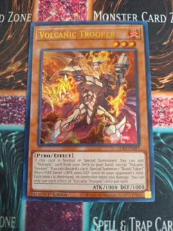 Yu-Gi-Oh! TCG Volcanic Trooper LD10-EN019 Ultra Rare 1st Edition Near Mint - Image 1