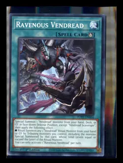 Yu-Gi-Oh! Ravenous Vendread POTE-EN064 Power Of The Elements 1st Edition - Image 1