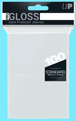 100 Ultra Pro Clear Deck Protector Gloss Standard Size Card Sleeves One Piece - Image 1