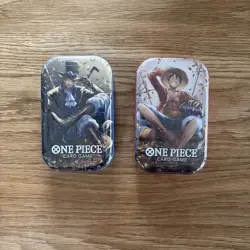 One Piece Tin Pack Set Vol. 2 In Hand Bandai TCG Volume Two Sealed x2 - Image 1