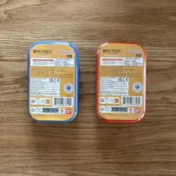 One Piece Tin Pack Set Vol. 2 In Hand Bandai TCG Volume Two Sealed x2 - Image 2