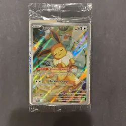 Sealed Eevee Promo SVP 173 Pokemon Center Stamped Card Prismatic Evolutions - Image 1