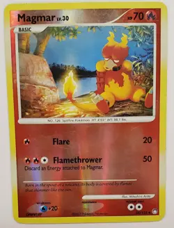 Magmar 54/123 Mysterious Treasures Reverse Holo Pokemon Card 2007 - Image 1