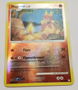 Magmar 54/123 Mysterious Treasures Reverse Holo Pokemon Card 2007 - Image 2