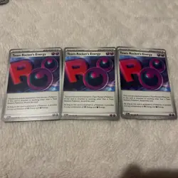 Pokemon TCG * Destined Rivals 182/182 Team Rocket's Energy Playset - 3 Cards - Image 1