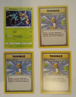 Pokemon TCG Card Lot Dhelmise Gust of Wind - Image 1
