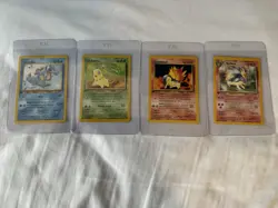 Pokemon Neo Genesis Lot Totodile Chikorita Cyndaquil Quilava 4 Cards 2000 - Image 1