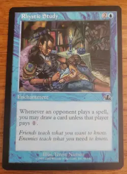 Rhystic Study - Prophecy - Magic the Gathering - mint condition - Image 1