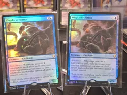 2x Foil Displacer Kitten Commander Legends: Battle for Baldur's Gate MTG Foil - Image 1