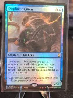 2x Foil Displacer Kitten Commander Legends: Battle for Baldur's Gate MTG Foil - Image 4