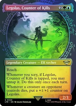 MTG - Legolas, Counter of Kills - Foil - Showcase - Lord of the Rings - Magic - Image 1