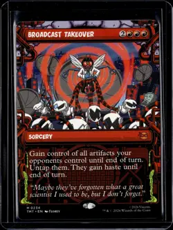 Broadcast Takeover (Showcase) - 234 - TMT - NM - MTG Magic the Gathering - Image 1