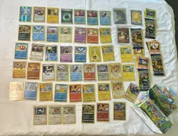 Lot Of Over 50 Mixed Variety Pokemon Cards. Vintage/New, Display Box Included. - Image 1
