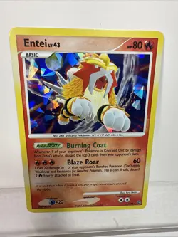 Entei 4/132 Secret Wonders Pokemon Unlimited Rare Holo HP - Image 1