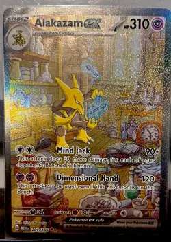 Pokemon Alakazam EX TCG Card 201/165 SV Scarlet & Violet 151 - Image 1