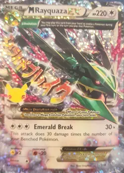 Pokemon TCG M Rayquaza EX Celebrations: Classic Collection 76/108 Holo - Image 1