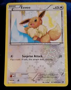 Eevee - RC14/RC25 - Pokemon Legendary Treasures Radiant Collection Card MINT - Image 3