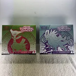 Pokemon S&V Temporal Forces ETBs Iron Leaves and Walking Wake NEW & SEALED - Image 1
